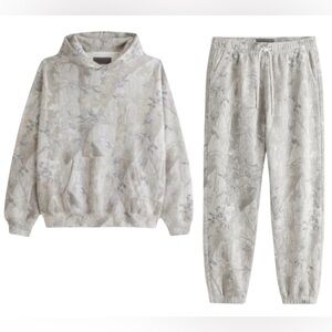 Abercrombie & Fitch Camo Lounge Set Minimalist Streetwear Hoodie S Joggers M